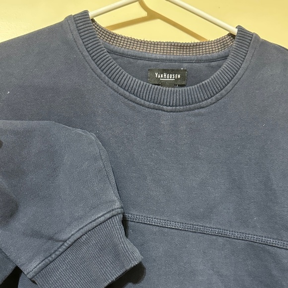 Van Heusen Dark Blue Crewneck Sweater - Picture 3 of 4